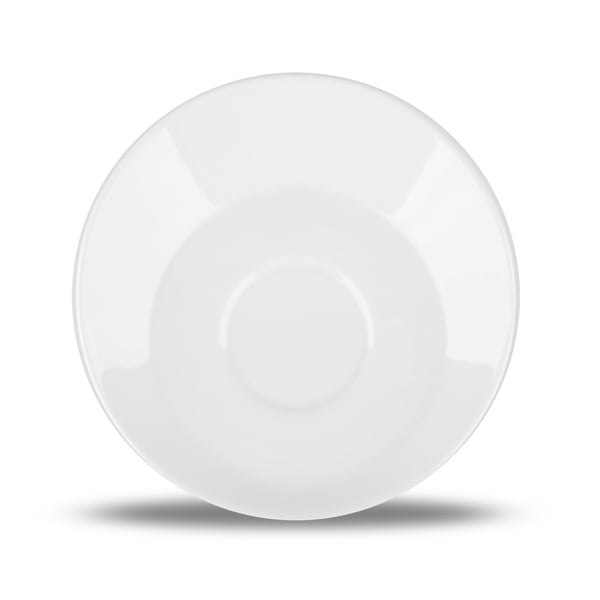 AMBITION Wave 15 cm bílý - porcelánový talíř / podšálek