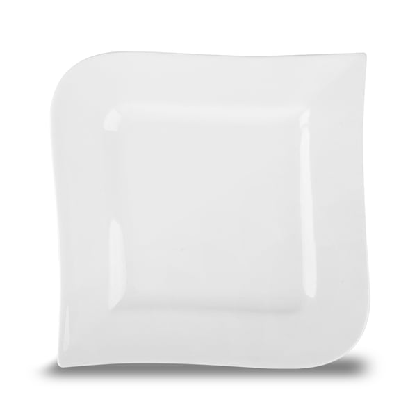 AMBITION Wave 17 x 17 cm bílý - porcelánový dezertní talíř