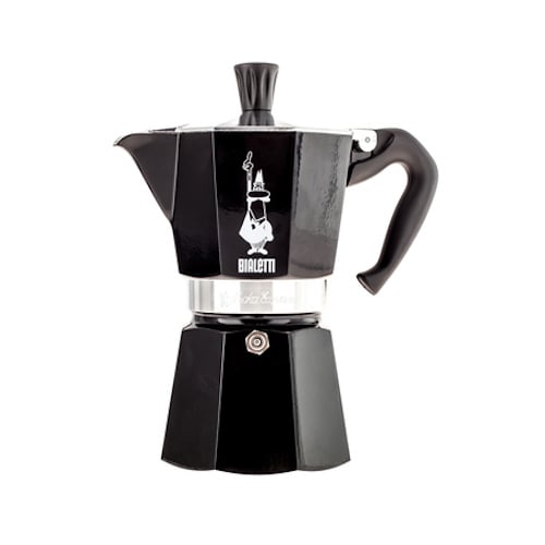 BIALETTI Moka Express 6 šálků espressa (6 tz) černý - italský hliníkový tlakový kávovar