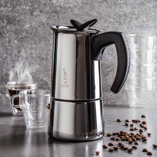 BIALETTI Musa Restyling 10 šálků espressa (10 tz) - ocelový tlakový kávovar
