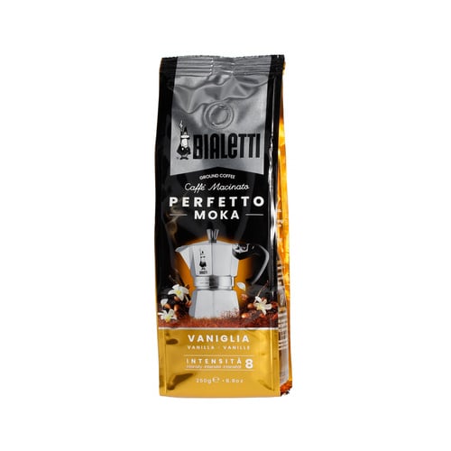 BIALETTI Perfetto Moka Vanilia 250 g – italská mletá káva