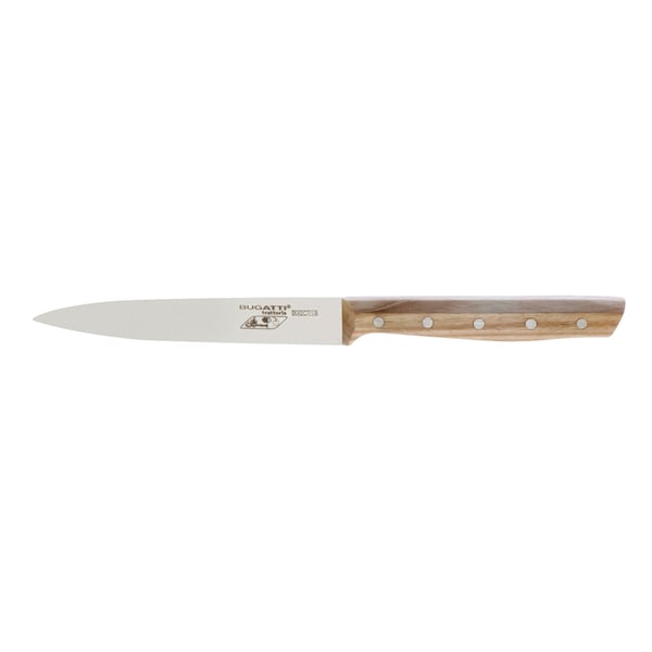 BUGATTI Trattoria 12,5 hnědý - univerzální kuchyňský nůž z nerezové oceli