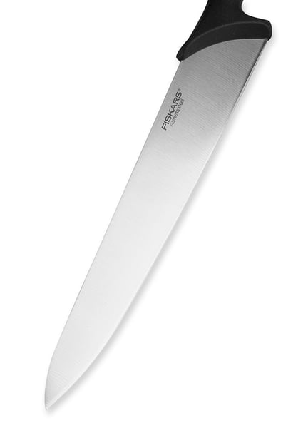 FISKARS Essential 21 cm černý - univerzální kuchyňský nůž z nerezové oceli