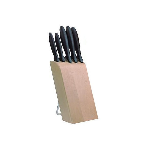 FISKARS Essential Estante Xsharp Plus 7 el. - kuchyňské nože z nerezové oceli v bloku s brouskem