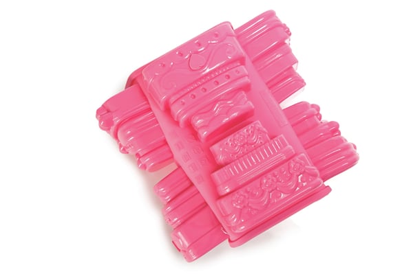 PAVONI Dorty růžová - silikonová forma na dort
