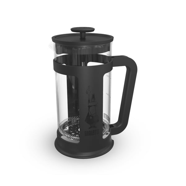BIALETTI Coffee Press Smart 1 l černá - french press - skleněná konvice na čaj a kávu