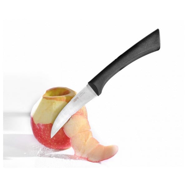 GEFU Senso 8 cm černý - ocelový nůž na zeleninu a ovoc