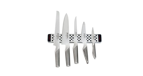 GLOBAL Blendt 5 el. - kuchyňské nože s magnetickým proužkem z nerezové oceli