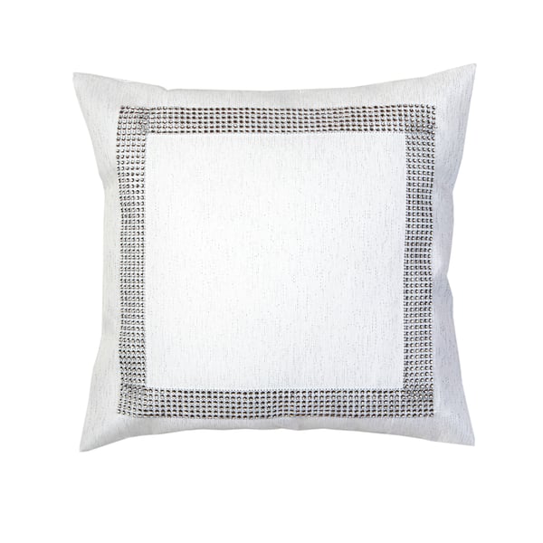 JEDEKA Margo Silver 40 x 40 cm bílý - dekorační povlak na polštář polyesterový