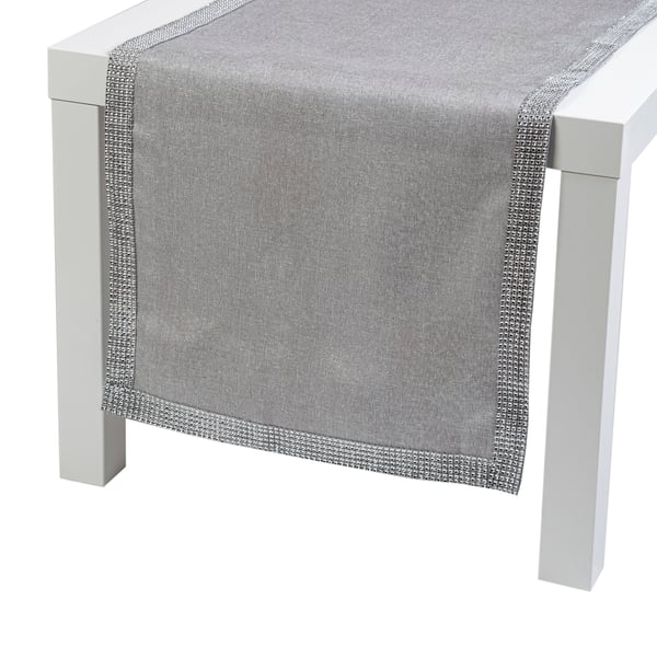 JEDEKA Margo Silver 40 x 90 cm šedý - polyesterový běhoun na stůl