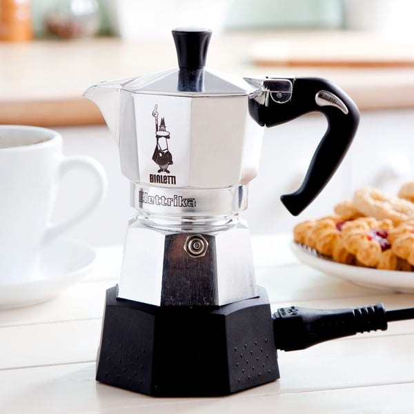 Elektrický hliníkový tlakový kávovar BIALETTI MOKA ELETTRIKA - kávovar na 2 šálky espressa (2 tz)