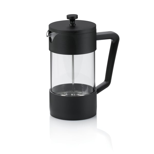 KELA Roma 1 l černá - french press - skleněná konvice na čaj a kávu