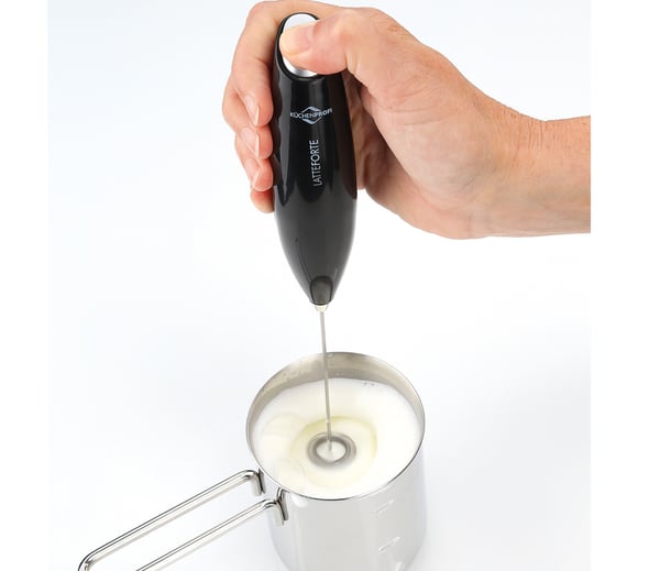 KUCHENPROFI Latteforte 23 cm černý - elektrický plastový napěňovač mléka