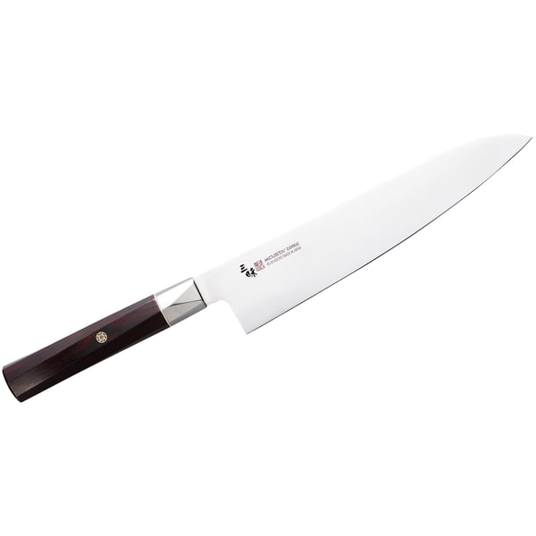 MCUSTA Zanmai Supreme Twisted 21 cm červený - nůž šéfkuchaře z nerezové oceli