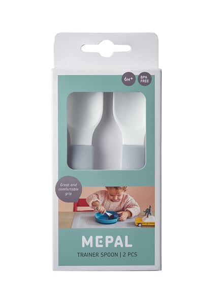MEPAL Mio Mickey Mouse 2 ks modré – plastové lžíce pro děti a nemluvňata