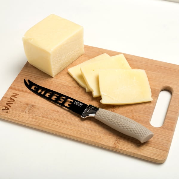 NAVA Discover 2 ks - sada kuchyňských nožů na sýr z nerezové oceli