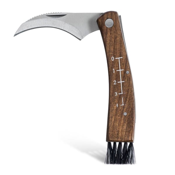 SAGAFORM Outdoor hnědý - houbařský nůž z nerezové oceli s pouzdrem