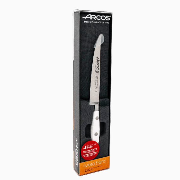 ARCOS RIVIERA WHITE BÍLÝ Nůž na maso z nerezové oceli 13 cm