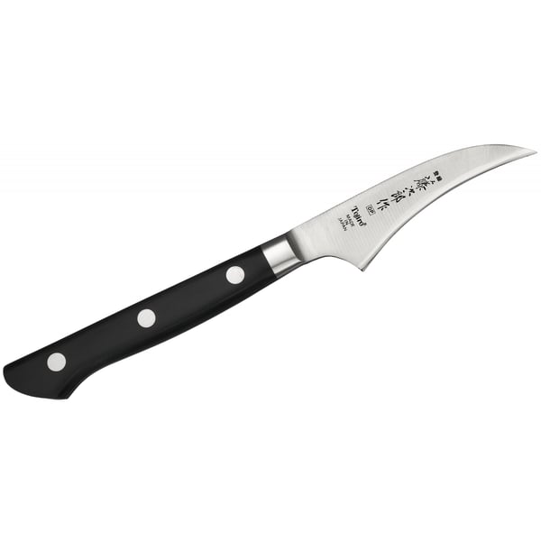 Nůž z nerezové oceli na loupání zeleniny a ovoce TOJIRO DP3 černý 7 cm