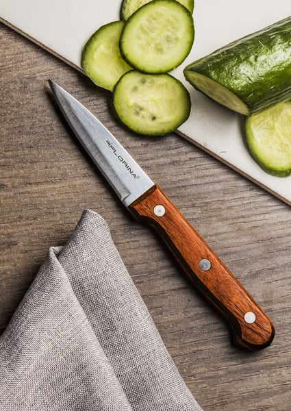 Nůž na zeleninu a ovoce z nerezové oceli FLORINA WOOD 7 cm