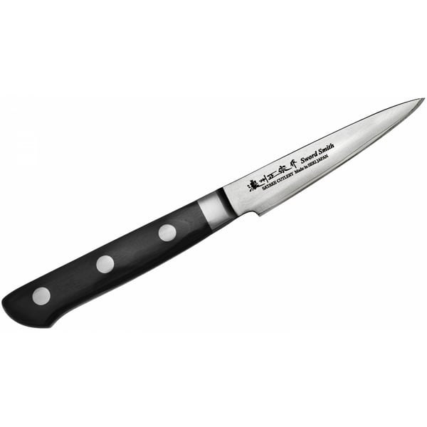 Nůž z nerezové oceli na loupání zeleniny a ovoce SATAKE DAICHI DAMASCUS černý 9 cm