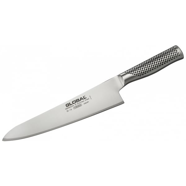 Kuchařský nůž z nerezové oceli GLOBAL SÉRIE G 24 cm