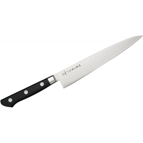 Ocelový univerzální kuchyňský nůž TOJIRO DP3 UNI CZARNY 18 cm