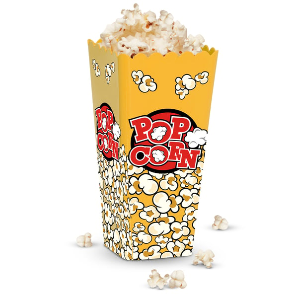 Plastová nádoba na popcorn POPCORN GOLD YELLOW 1 l