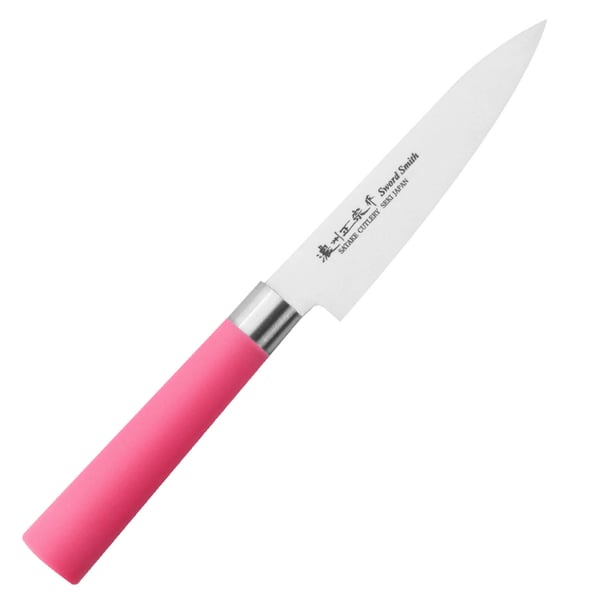 SATAKE Macaron Pink 12 cm - víceúčelový nůž z nerezové oceli