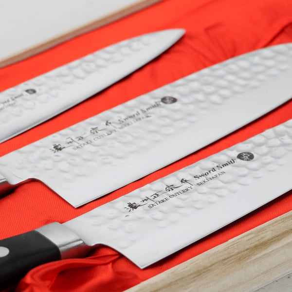 SATAKE Noushu 3 ks - kuchařské nože z nerezové oceli