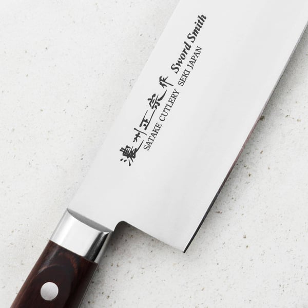 SATAKE Unique Shirogami 17 cm - nůž Nakiri z uhlíkové oceli