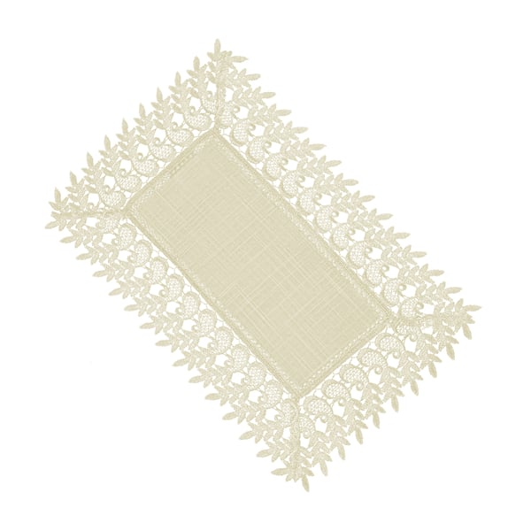 Dekorativní polyesterový ubrousek JEDEKA EMILIA béžový 30 x 45 cm