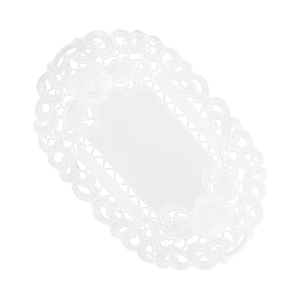 Dekorativní polyesterový ubrousek JEDEKA HAFT 8810 WHITE 30 x 45 cm