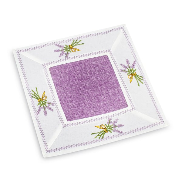 Dekorativní polyesterový ubrousek JEDEKA PROVENCE fialový 20 x 20 cm