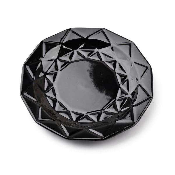Keramický dezertní talíř AFFEK DESIGN ADEL CZARNY 19,5 cm