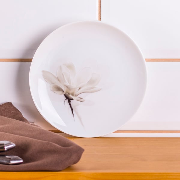 Porcelánový dezertní talíř LUBIANA MAGNOLIA bílý 16,5 cm