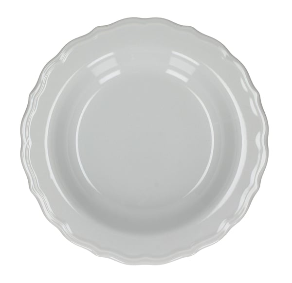 Keramický hluboký obědový talíř AFFEK DESIGN PASTELS šedý 23 cm