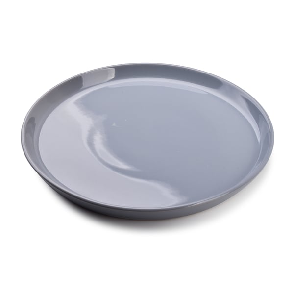 Porcelánový mělký obědový talíř AFFEK DESIGN NADINE šedý 24 cm