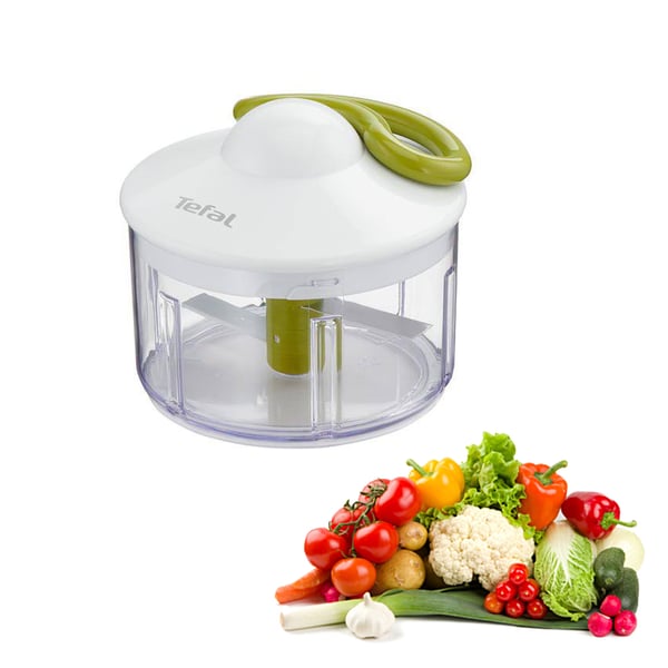 TEFAL 5 Second bílý (K1330404) - ruční plastový sekáček na potraviny a zeleninu