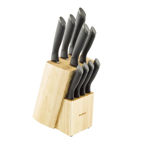 TEFAL Comfort 10 ks černá - sada kuchyňských nožů z nerezové oceli v bloku