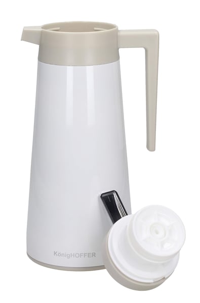 Konferenční ocelová termoska na čaj a kávu KONIGHOFFER ARCTIC WHITE 1,6 l