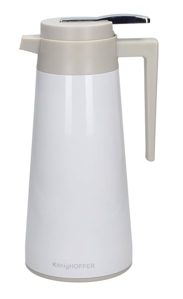 Konferenční ocelová termoska na čaj a kávu KONIGHOFFER ARCTIC WHITE 1,6 l