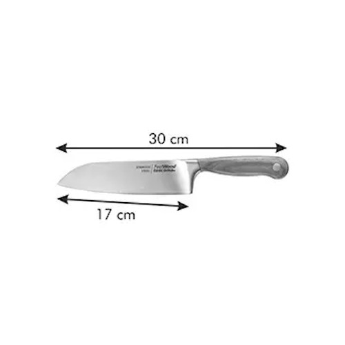 TESCOMA Feelwood 17 cm - Nůž Santoku z nerezové oceli