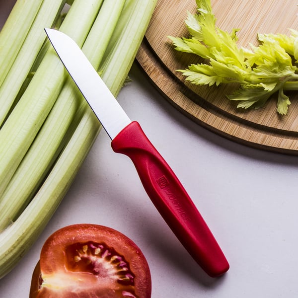 WUSTHOF Barva 8 cm červená - nůž na zeleninu a ovoce z nerezové oceli