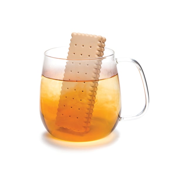 MONKEY BUSINESS sušenka béžové – silikonové sítko na sypaný čaj