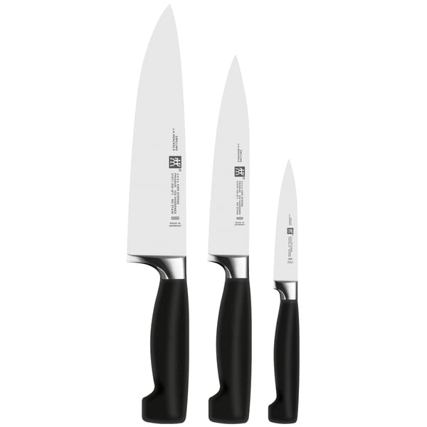 ZWILLING Four Star 3 ks černá - sada kuchyňských nožů z nerezové oceli