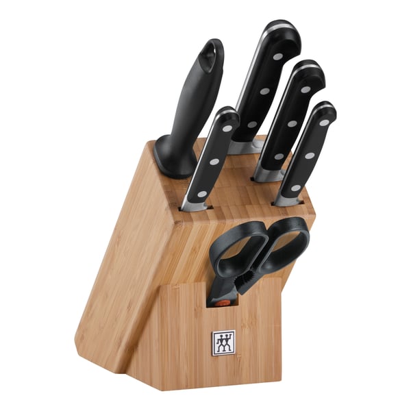 ZWILLING Professional S 7 ks černá - sada kuchyňských nožů z nerezové oceli v bloku