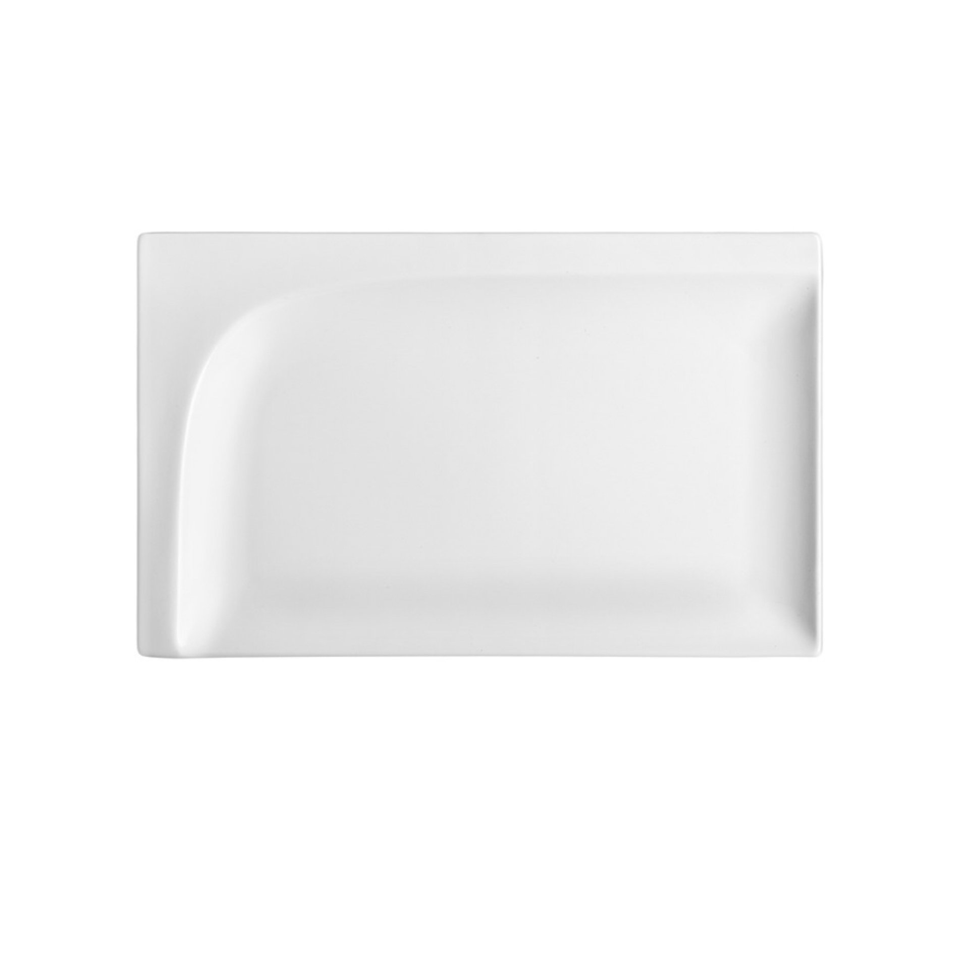 AMBITION Monaco 25,5 x 16 cm bílý - porcelánový talíř