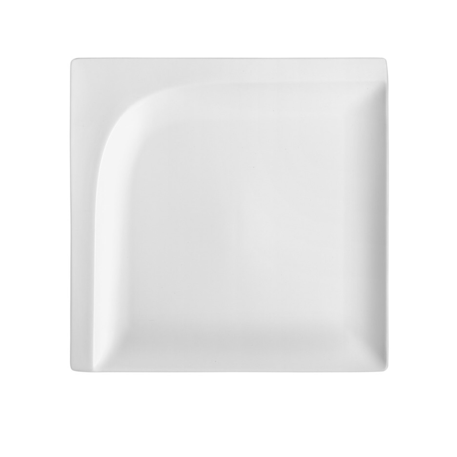AMBITION Monaco 25,5 x 25,5 cm bílý - porcelánový obědový talíř