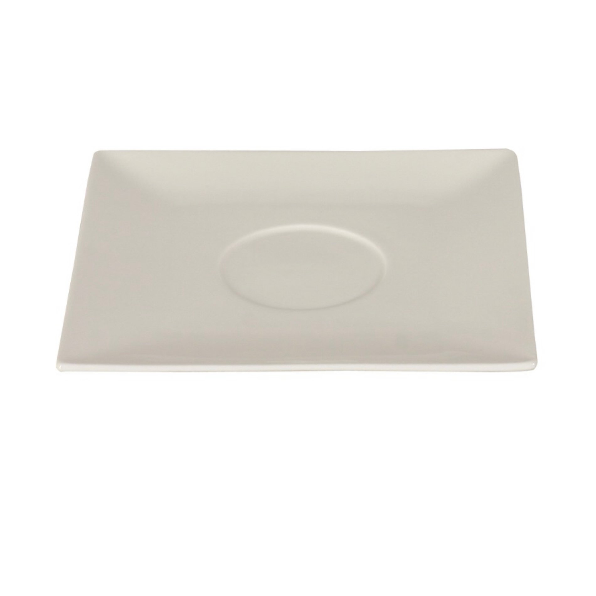 AMBITION Porto 14 x 14 cm bílý - porcelánový talíř / podšálek
